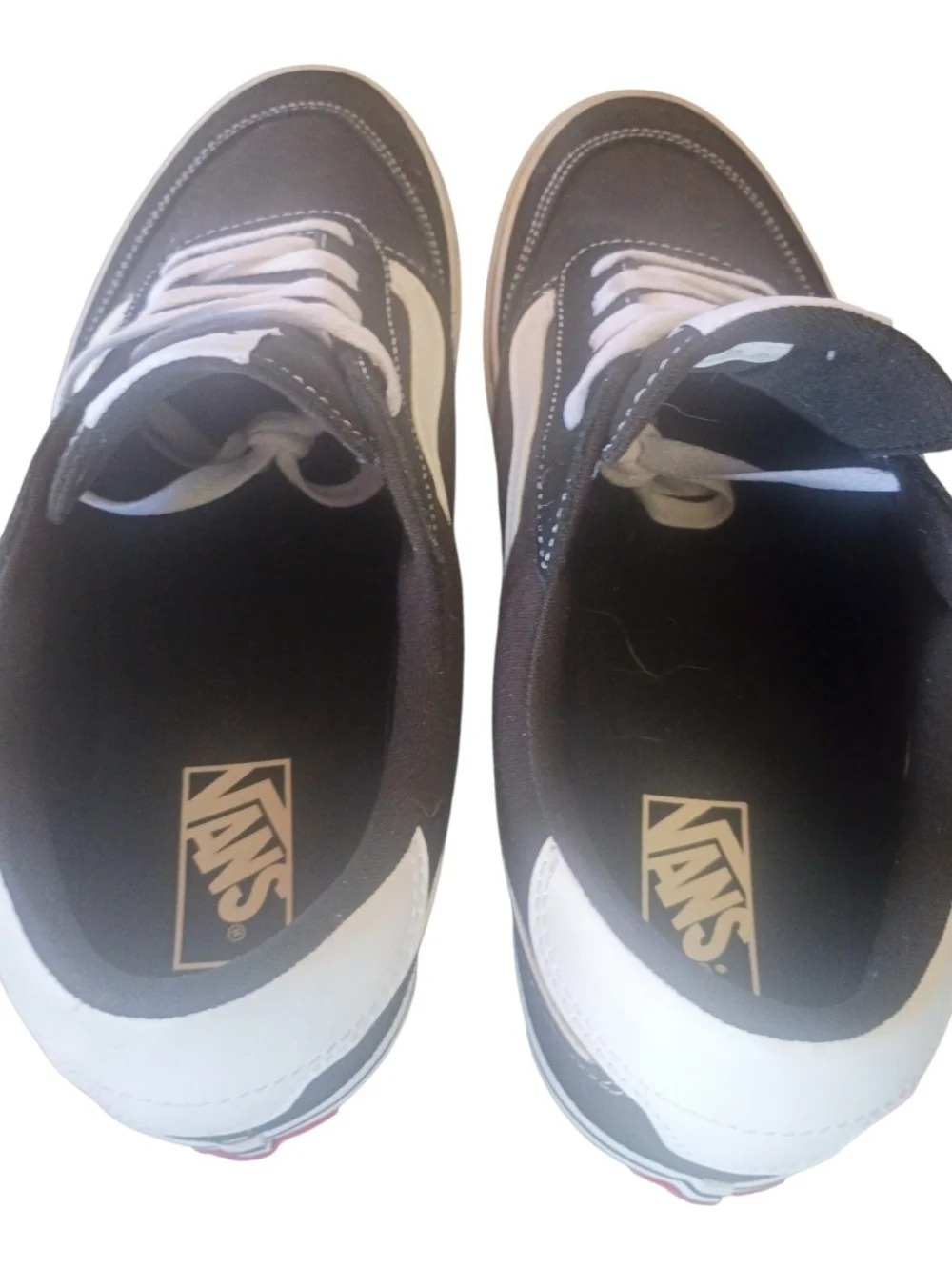 Like New Black And White Vans Size 11.5